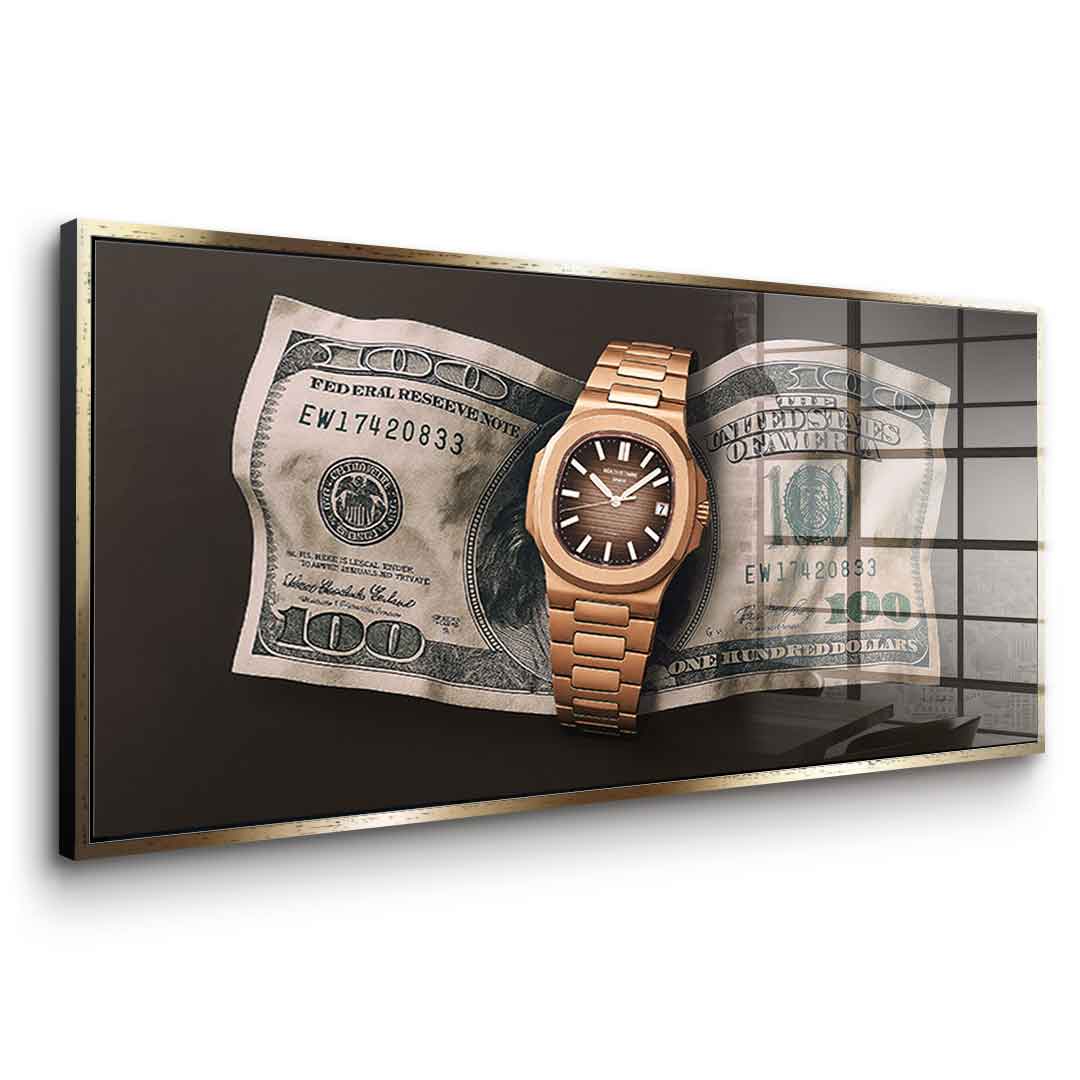 Wealth is Timing - Acrylglas