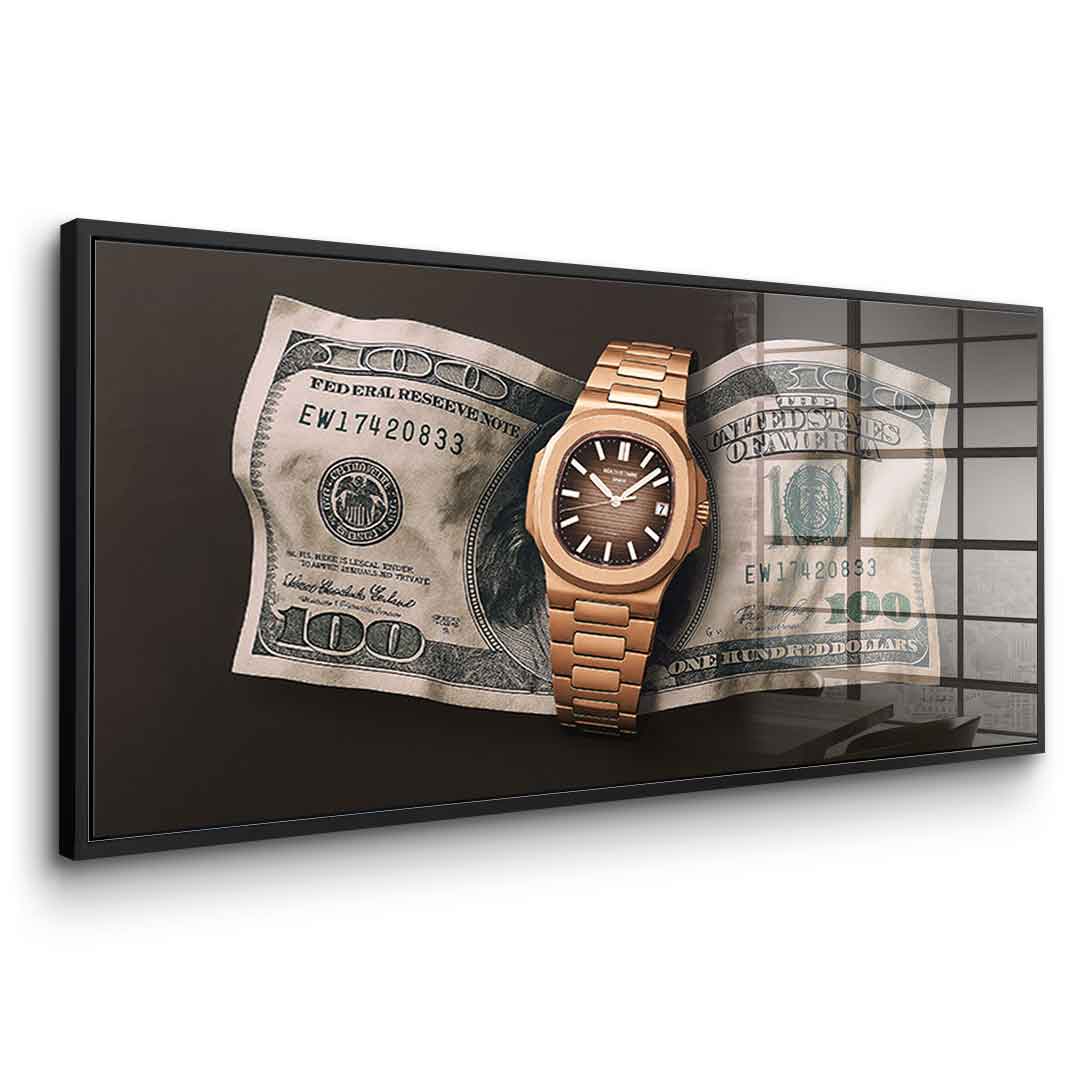 Wealth is Timing - Acrylglas