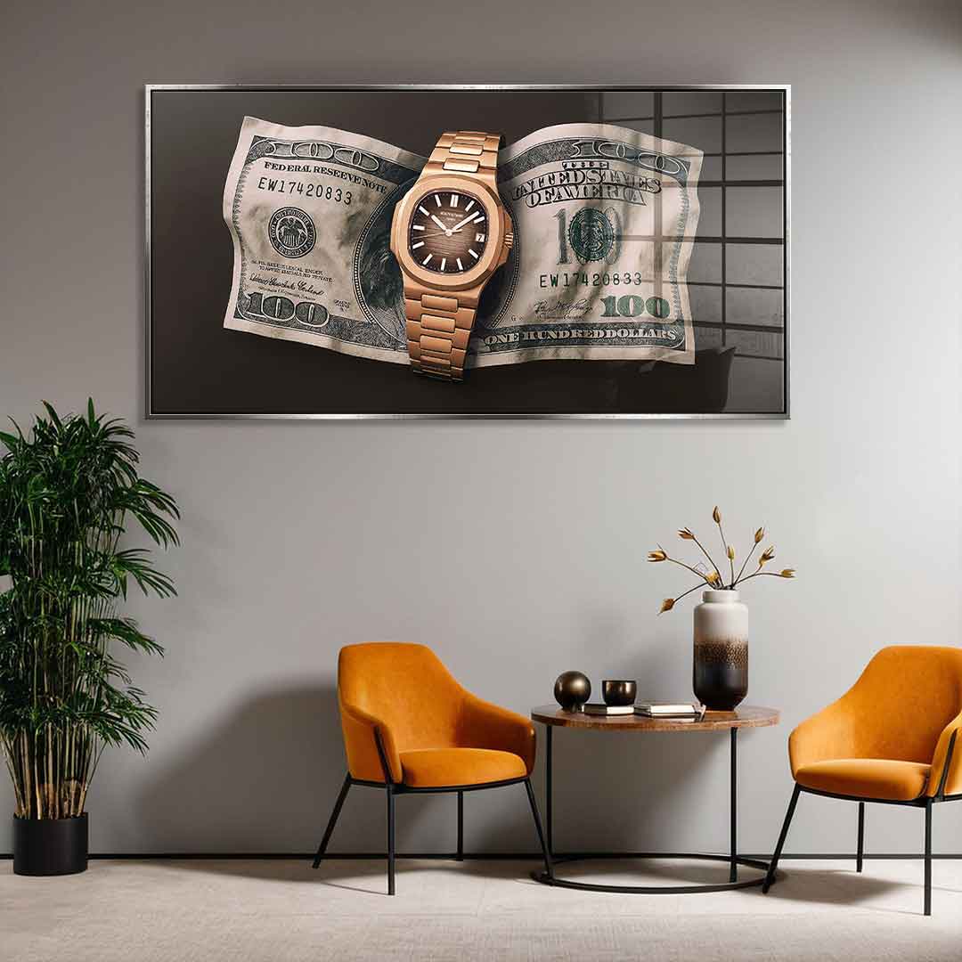 Wealth is Timing - Acrylglas