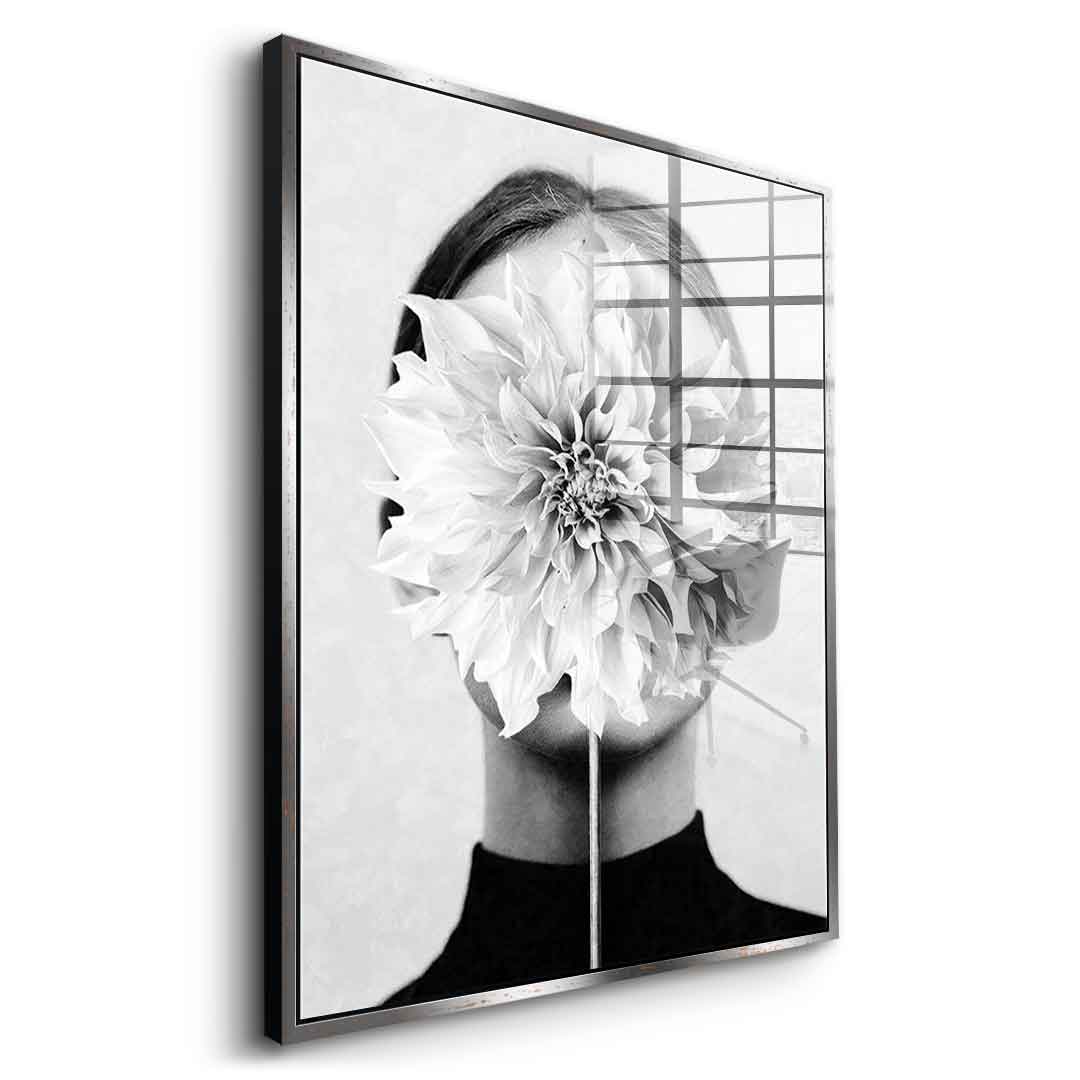 White flower - Acrylglas