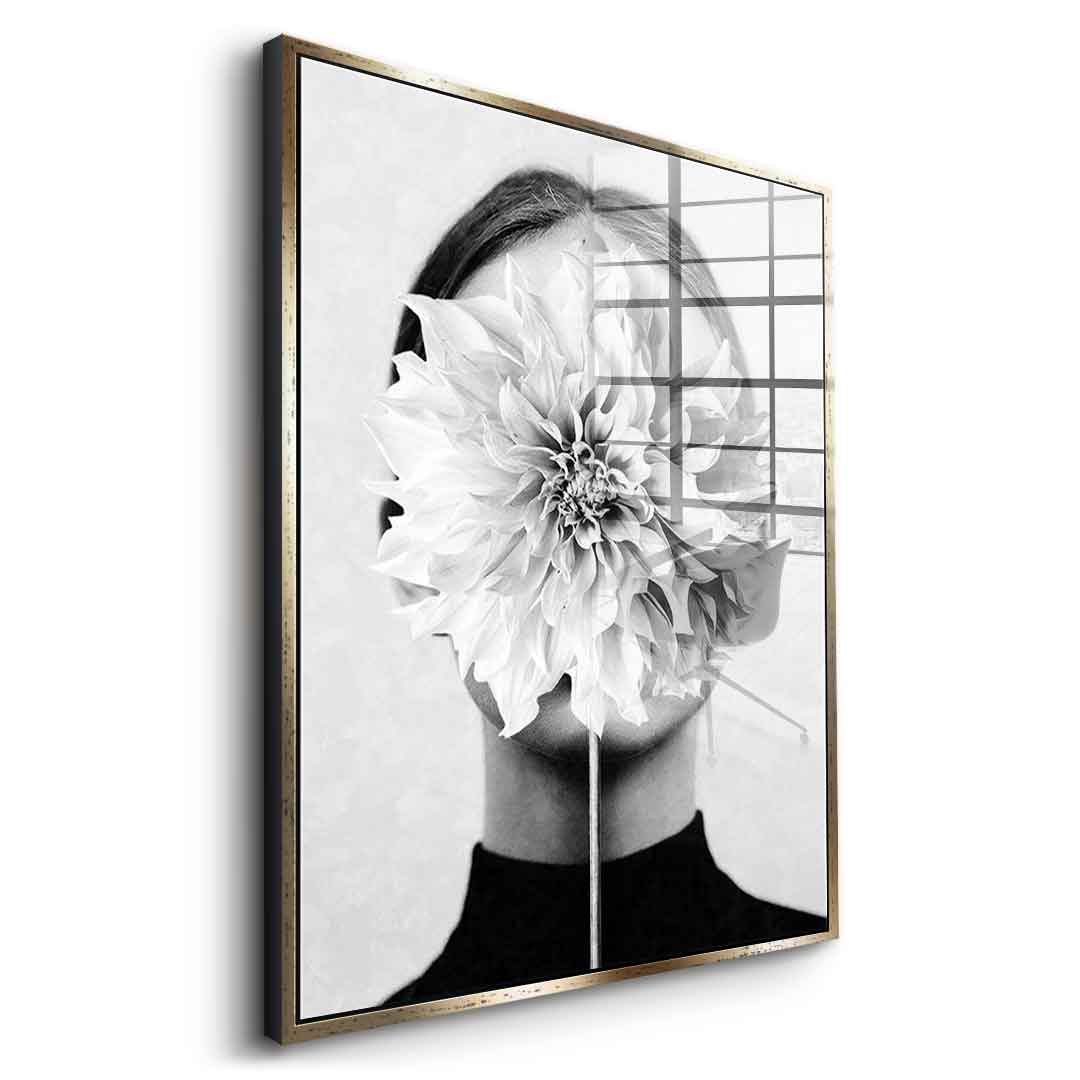 White flower - Acrylglas