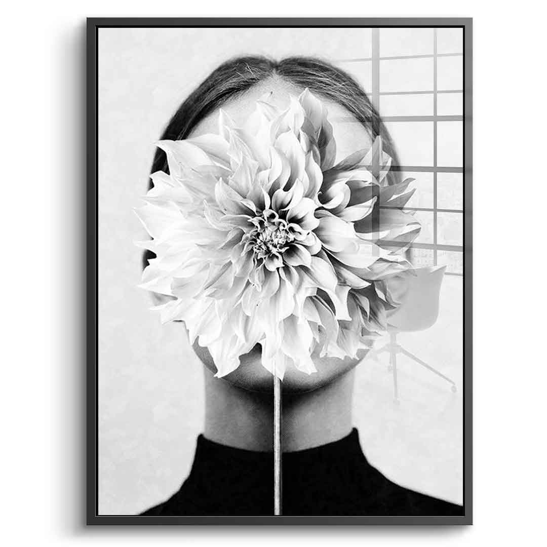 White flower - Acrylglas