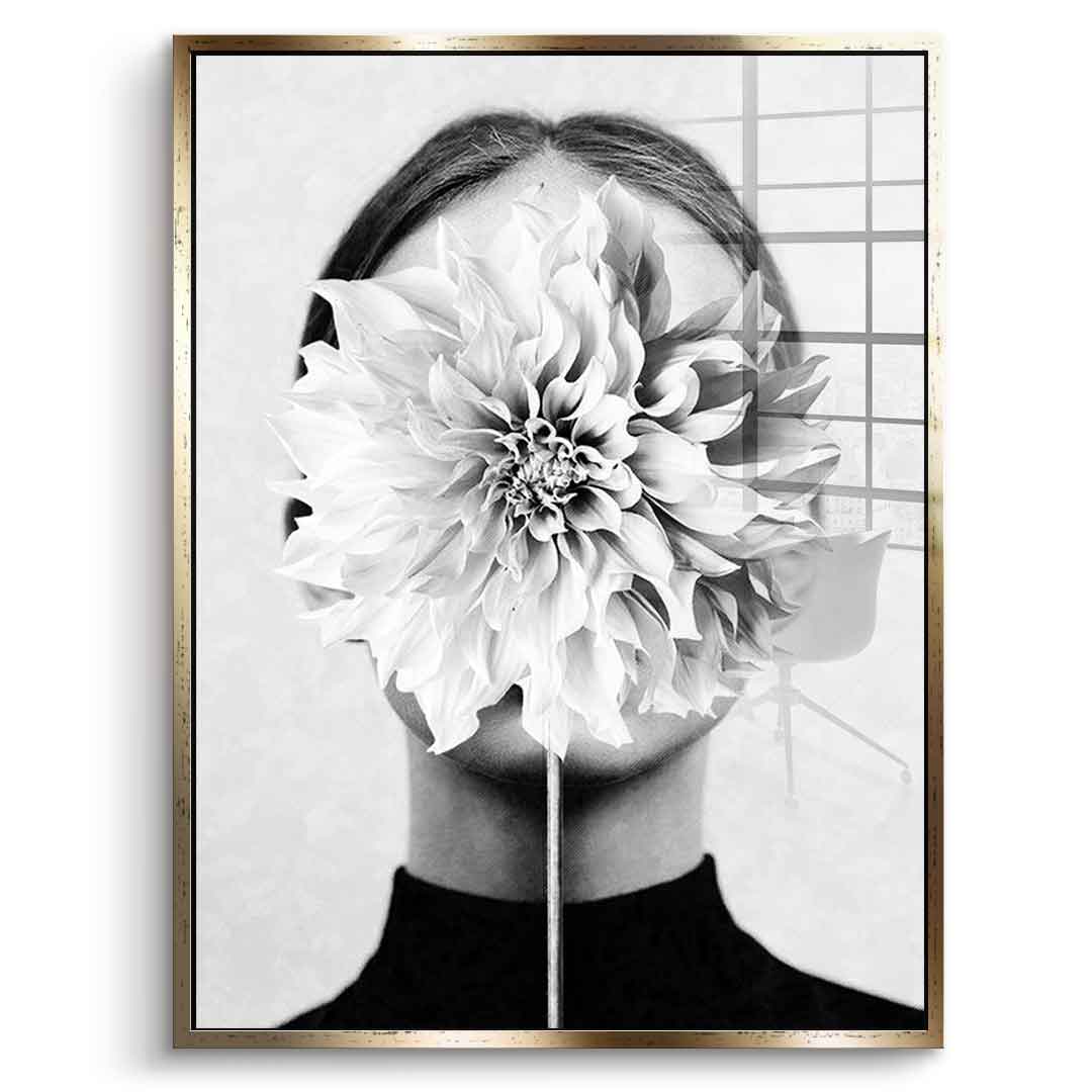 White flower - Acrylglas
