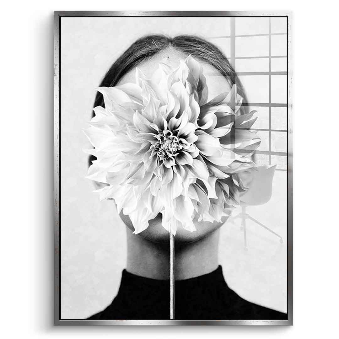 White flower - Acrylglas