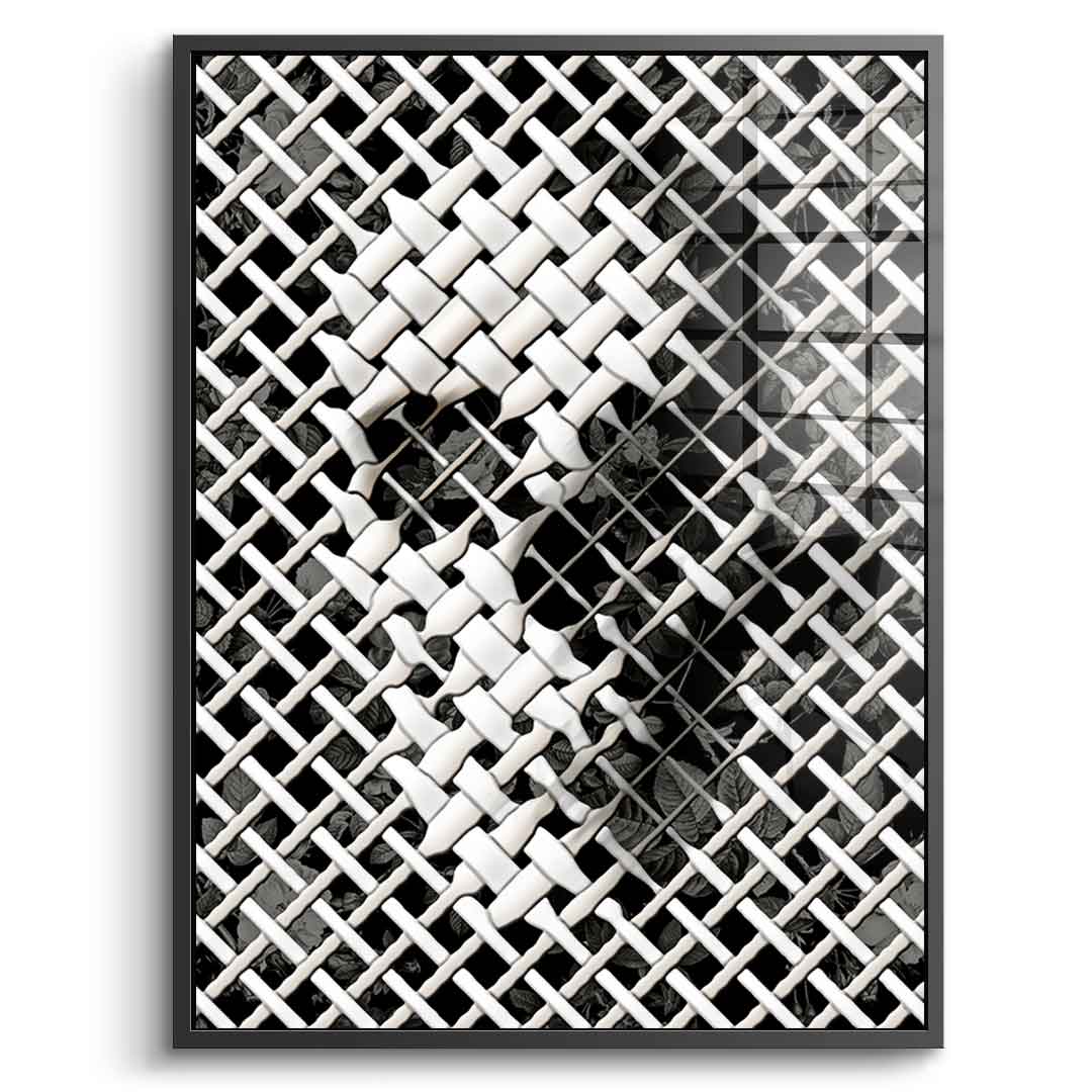 Wicker Skull - Acrylglas