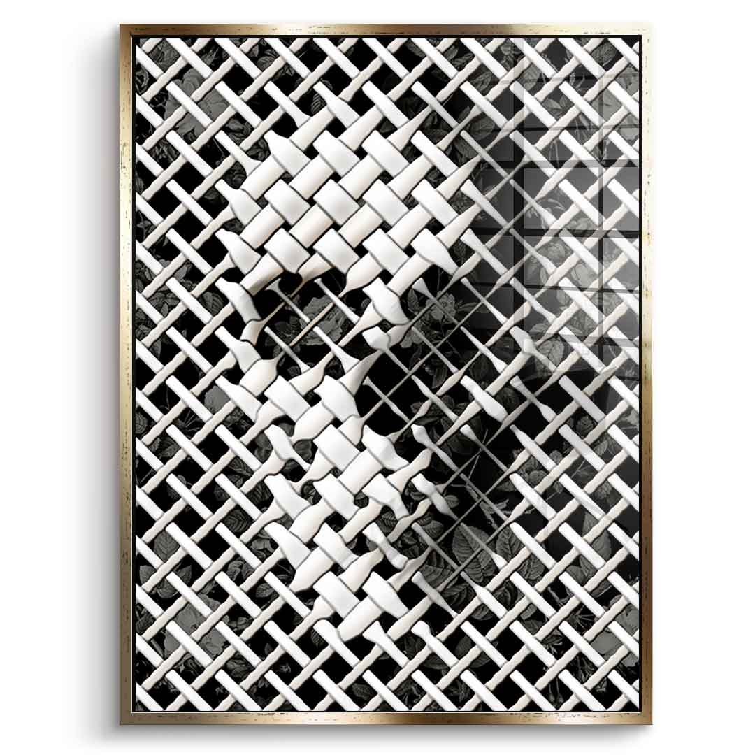Wicker Skull - Acrylglas
