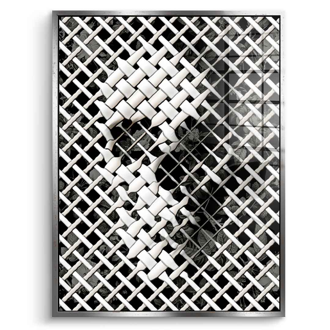 Wicker Skull - Acrylglas