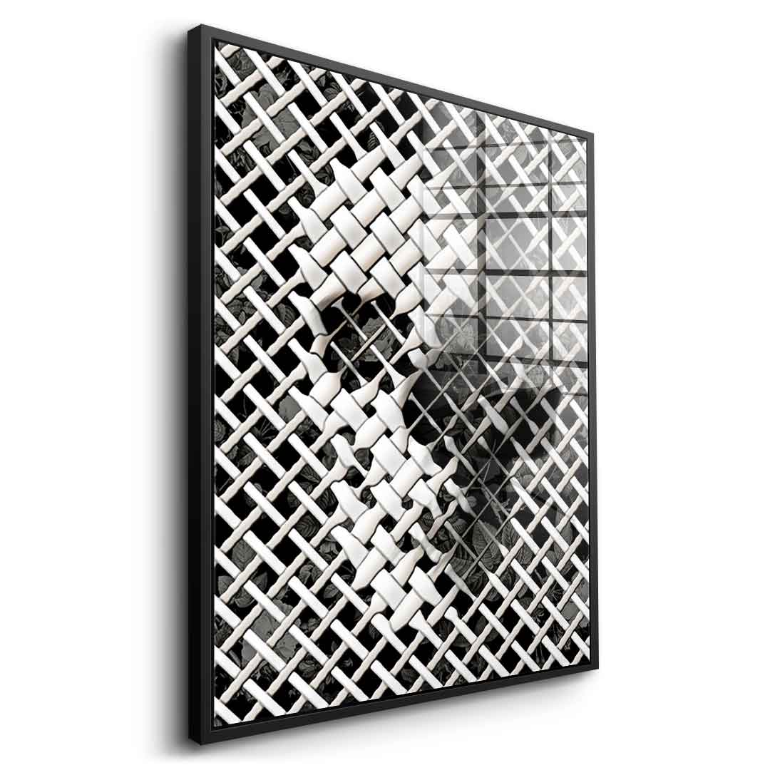 Wicker Skull - Acrylglas