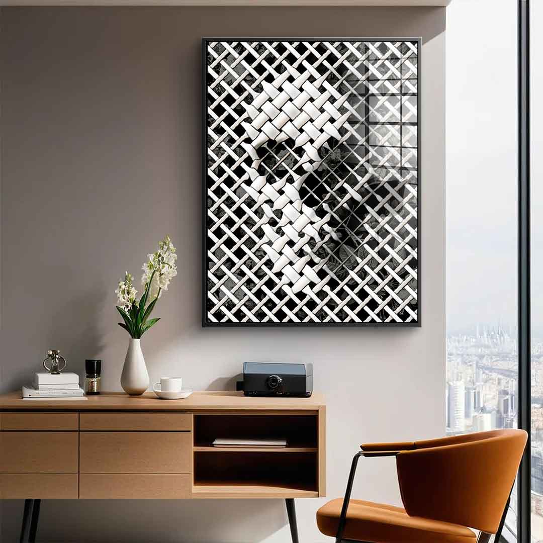 Wicker Skull - Acrylglas