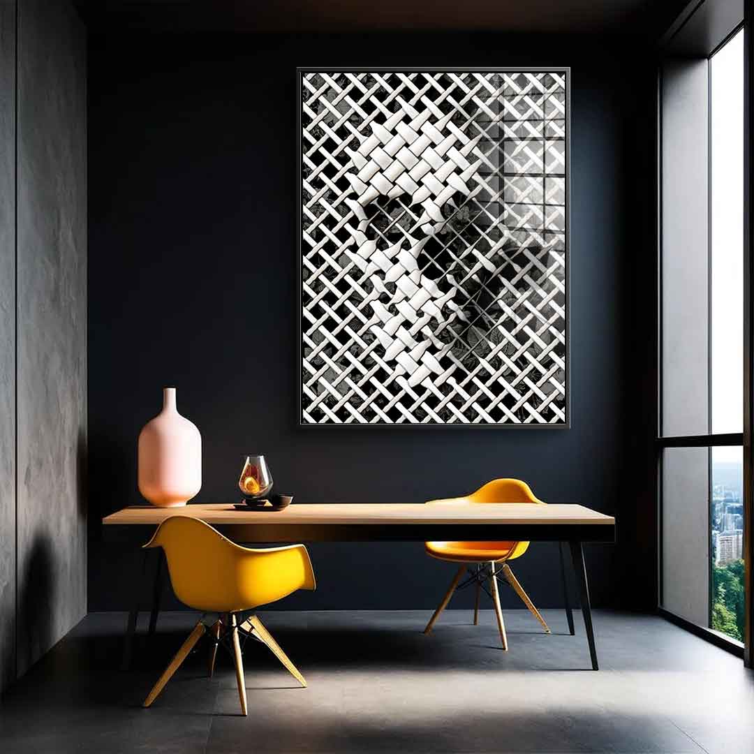 Wicker Skull - Acrylglas