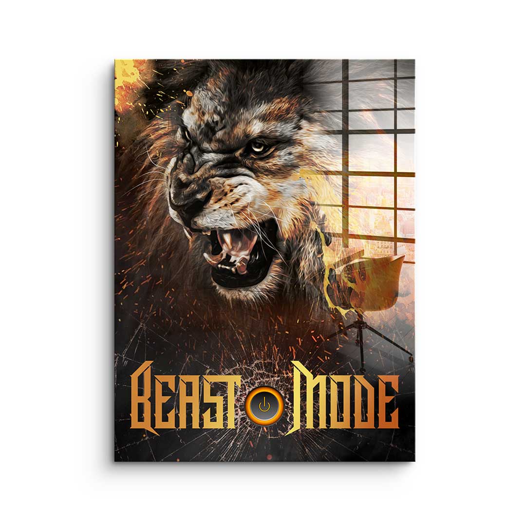Beast Mode Lion - Acrylic glass