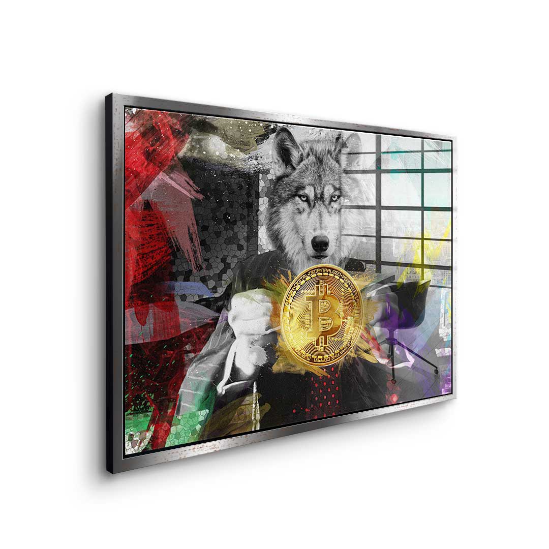 Bitcoin Wolf - Acrylglas