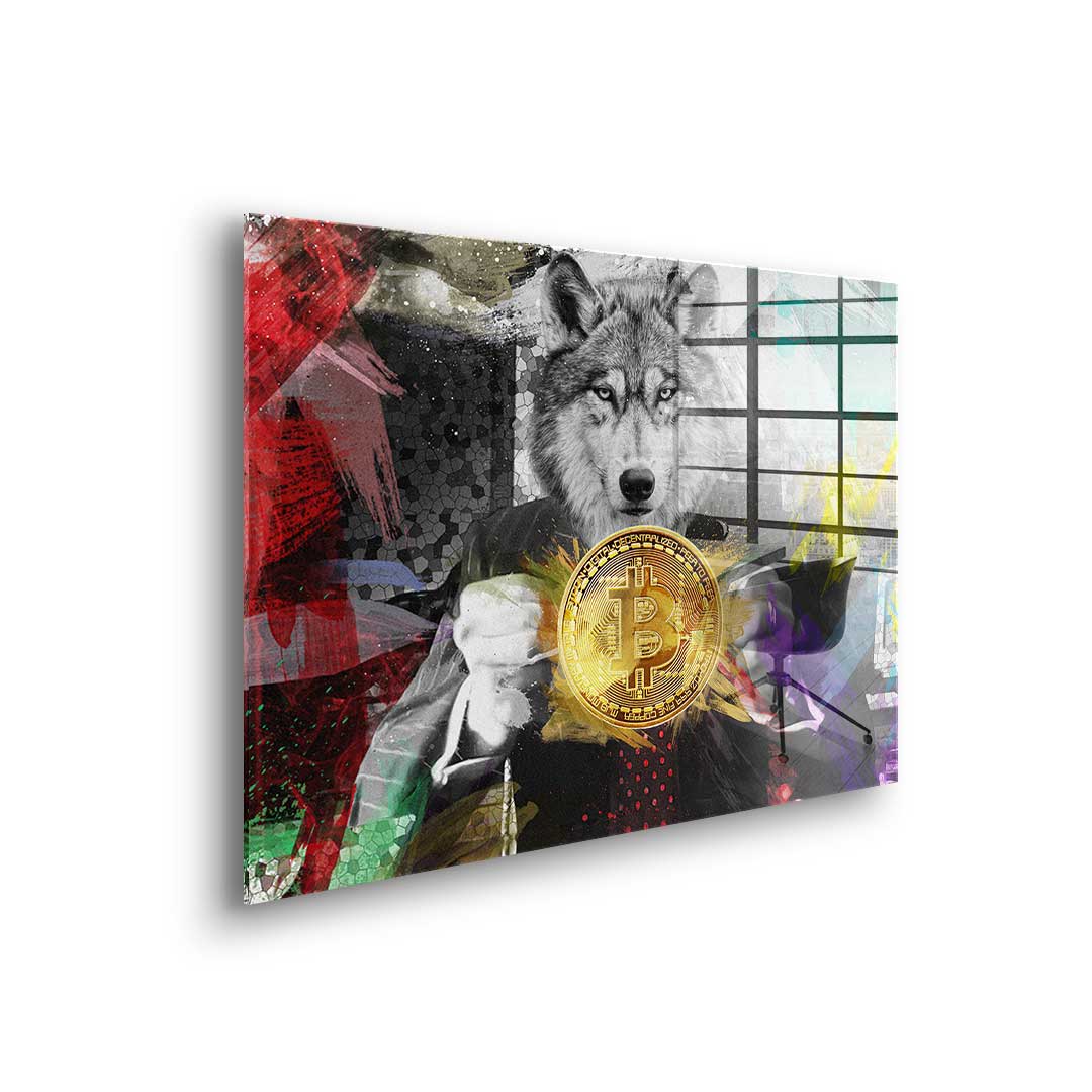 Bitcoin Wolf - Acrylglas