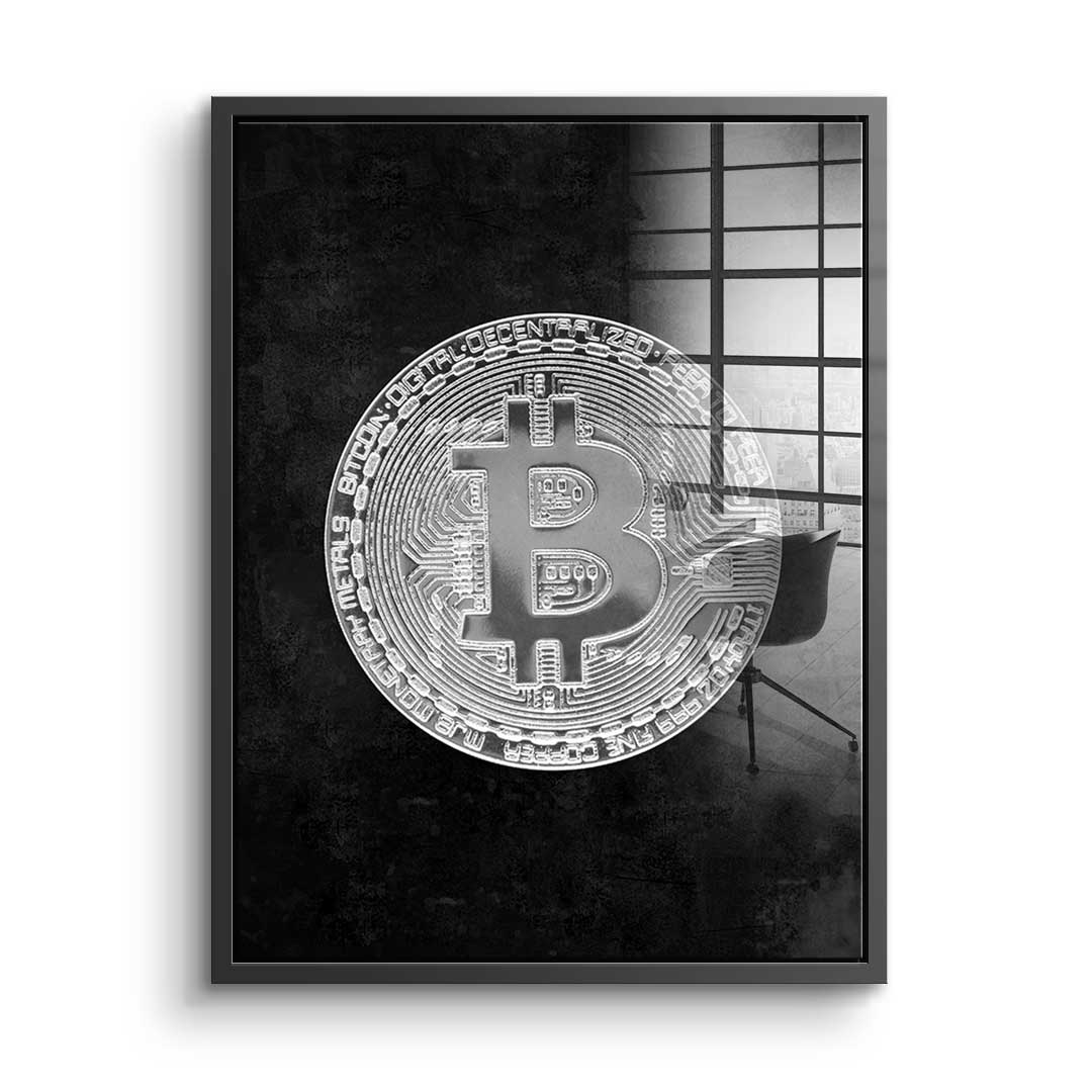Black Bitcoin - Acrylglas