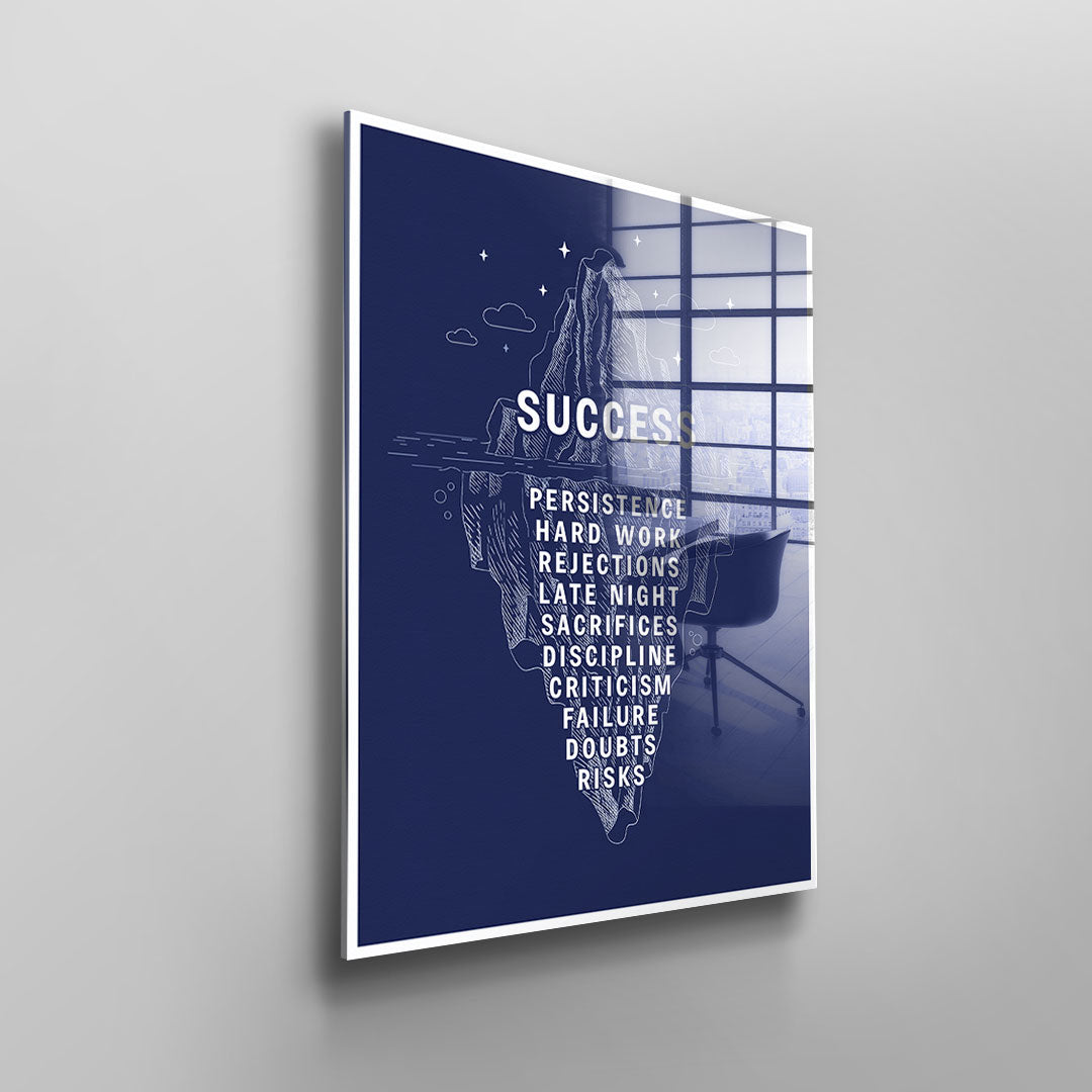 Iceberg of Success #infographic - Acrylic glass