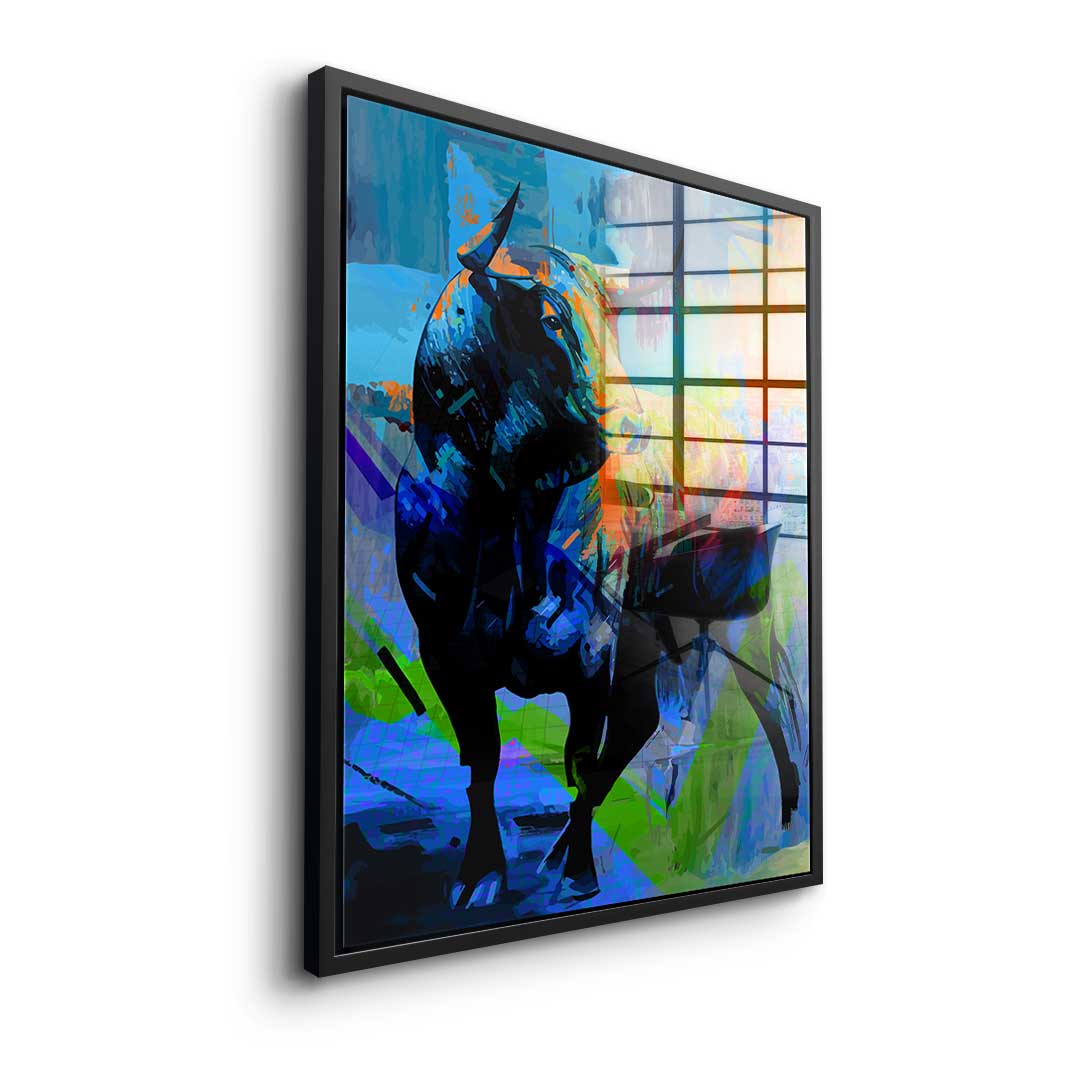 Colorful Bull - Acrylglas