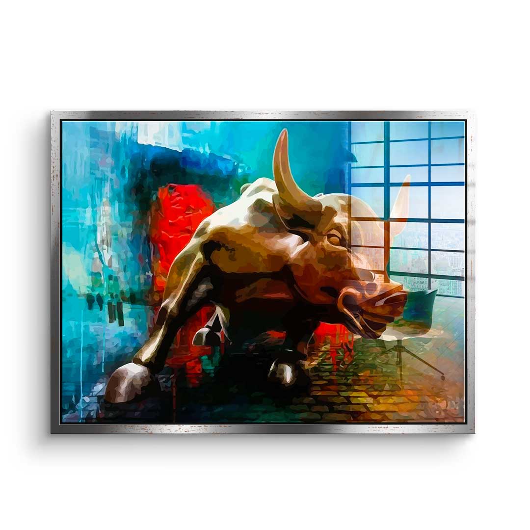 Bronze Bull - Acrylglas