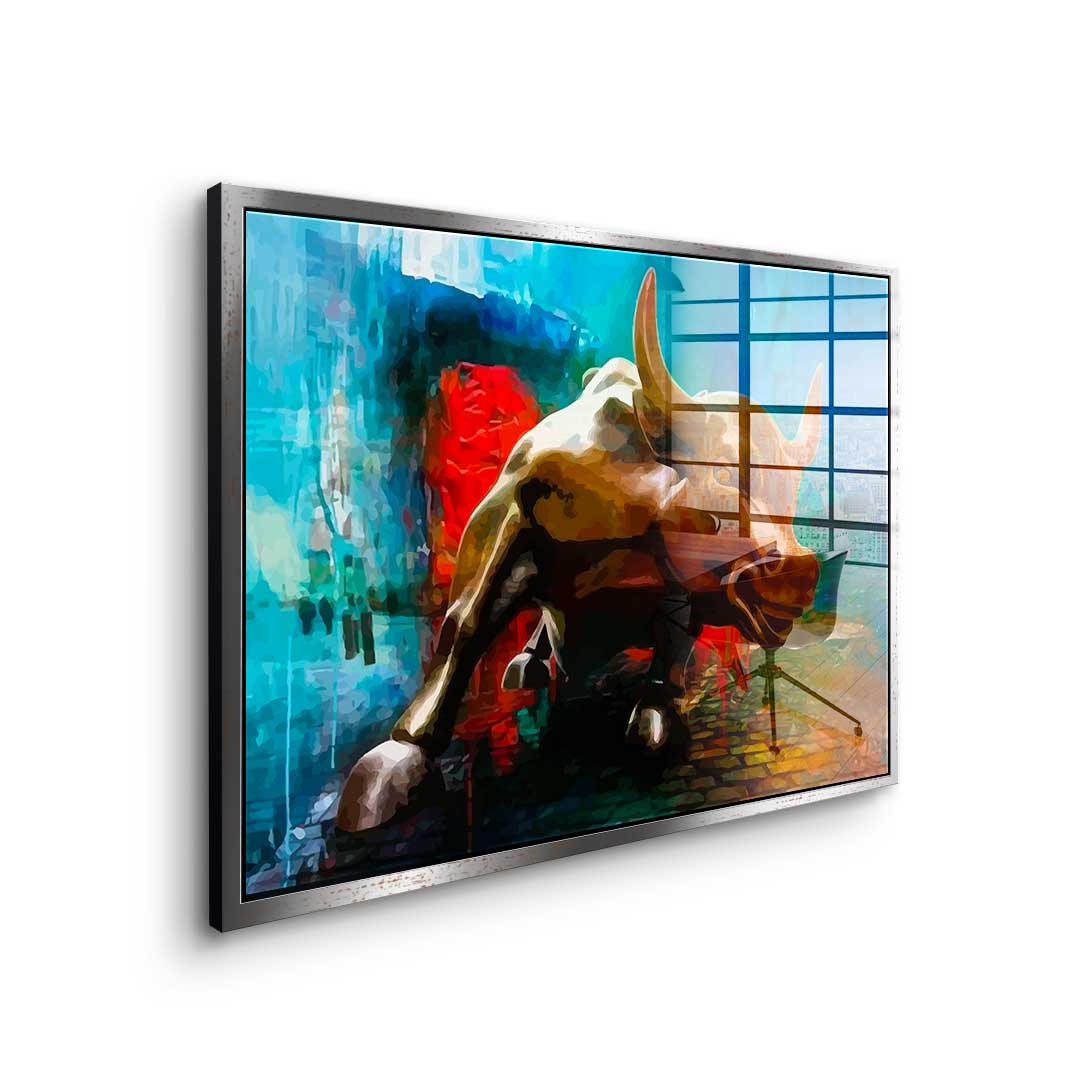 Bronze Bull - Acrylglas