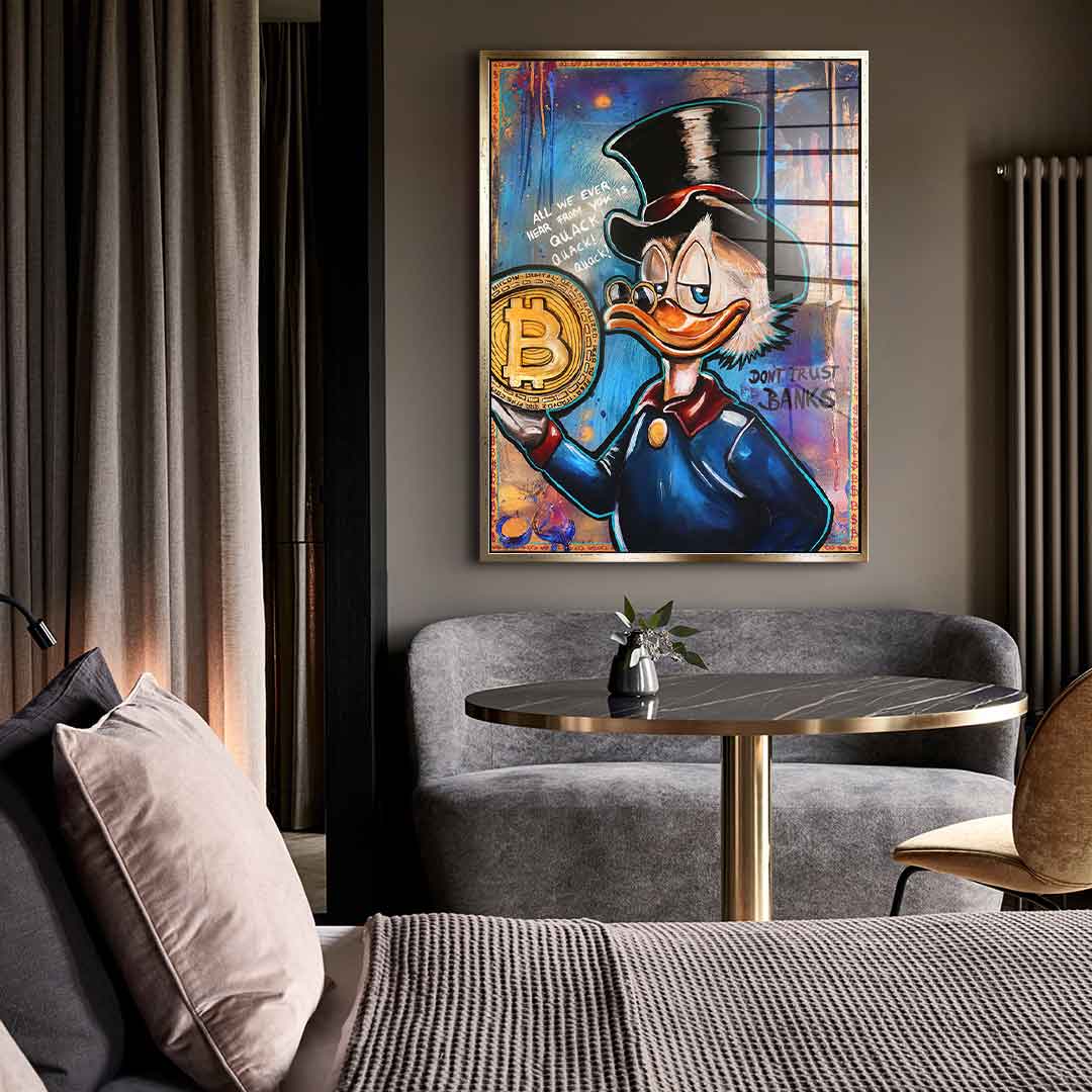 Bitcoin Duck - Acrylglas