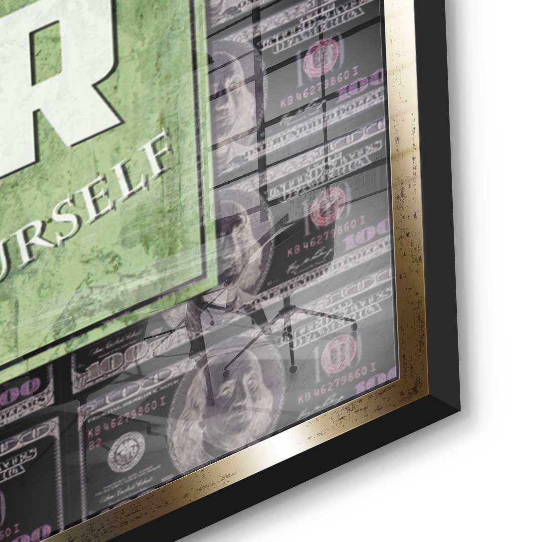 Hustle Longer - Acrylglas