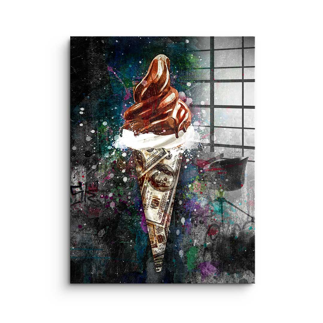 ICE CREAM X MONEY - Acrylglas