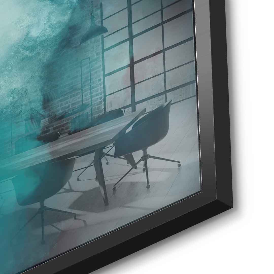 Misty Teal Abyss – Szkło akrylowe