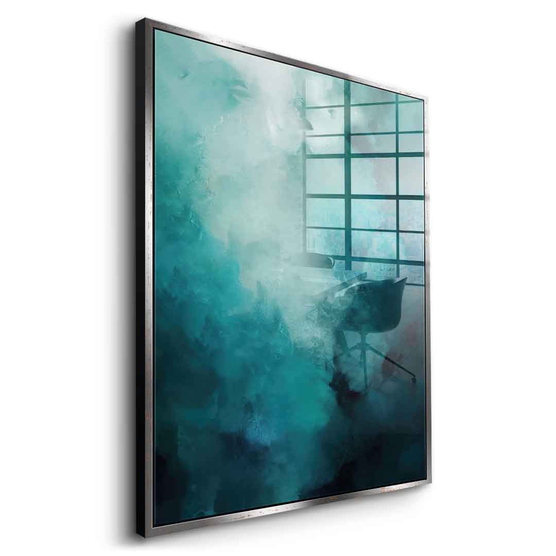 Misty Teal Abyss – Szkło akrylowe
