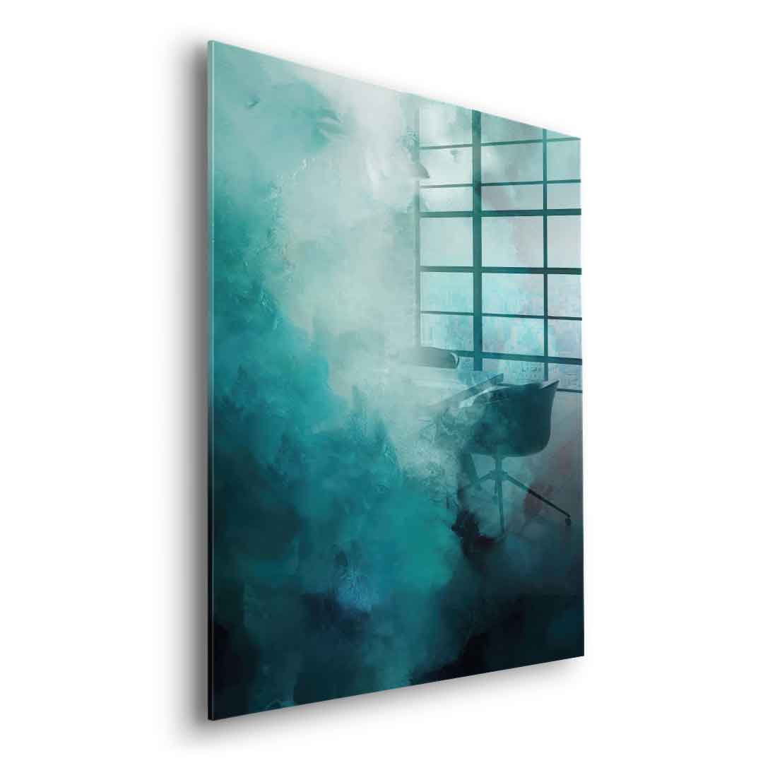 Misty Teal Abyss – Szkło akrylowe