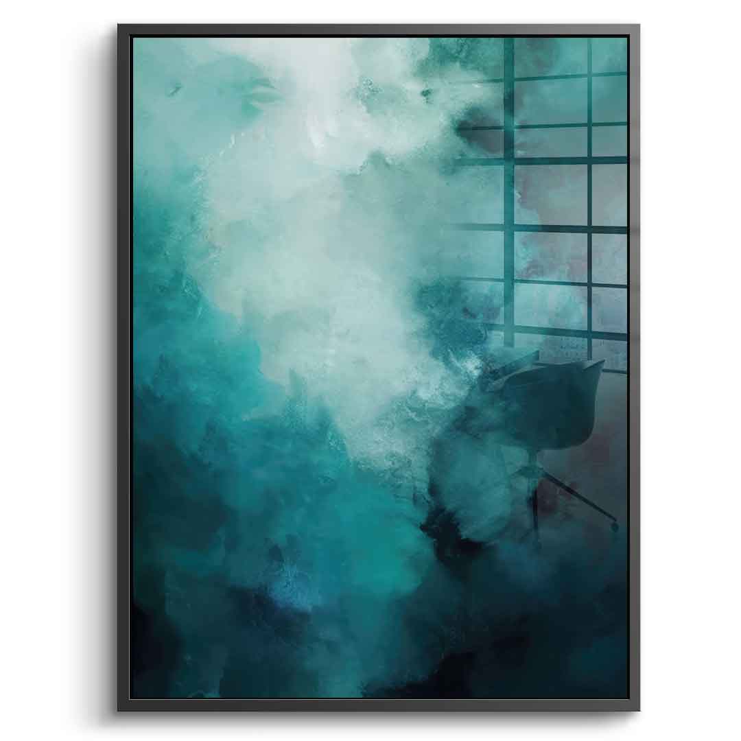 Misty Teal Abyss – Szkło akrylowe