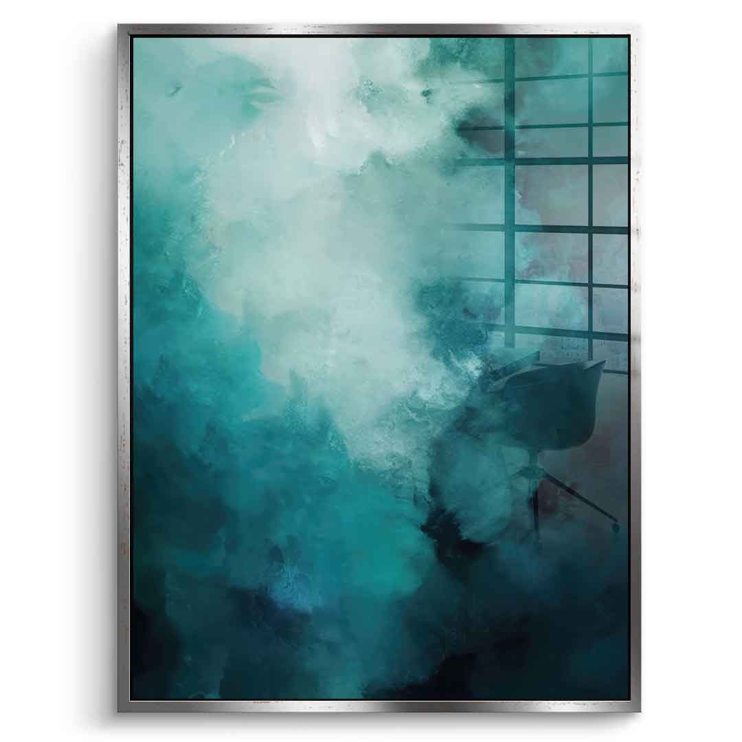 Misty Teal Abyss – Szkło akrylowe