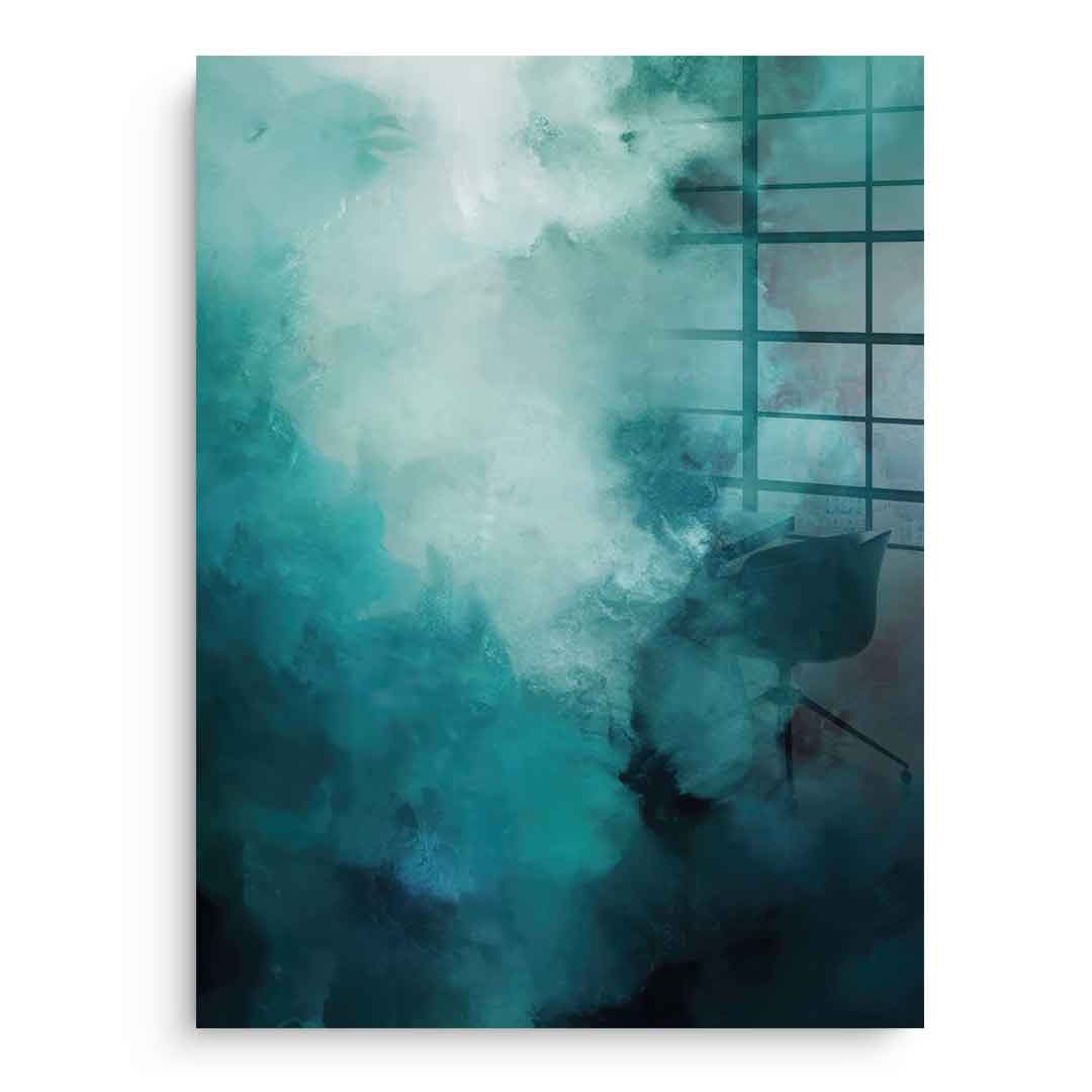 Misty Teal Abyss – Szkło akrylowe