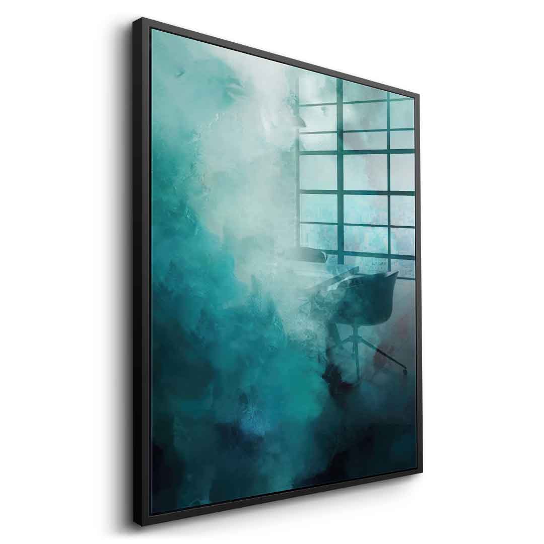 Misty Teal Abyss – Szkło akrylowe