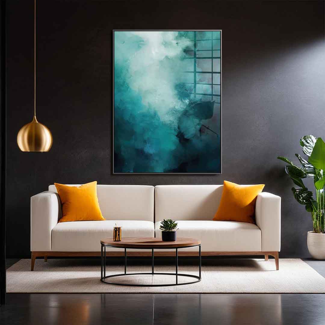 Misty Teal Abyss – Szkło akrylowe