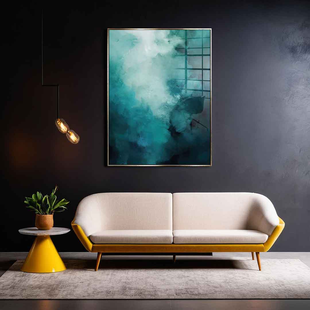 Misty Teal Abyss – Szkło akrylowe
