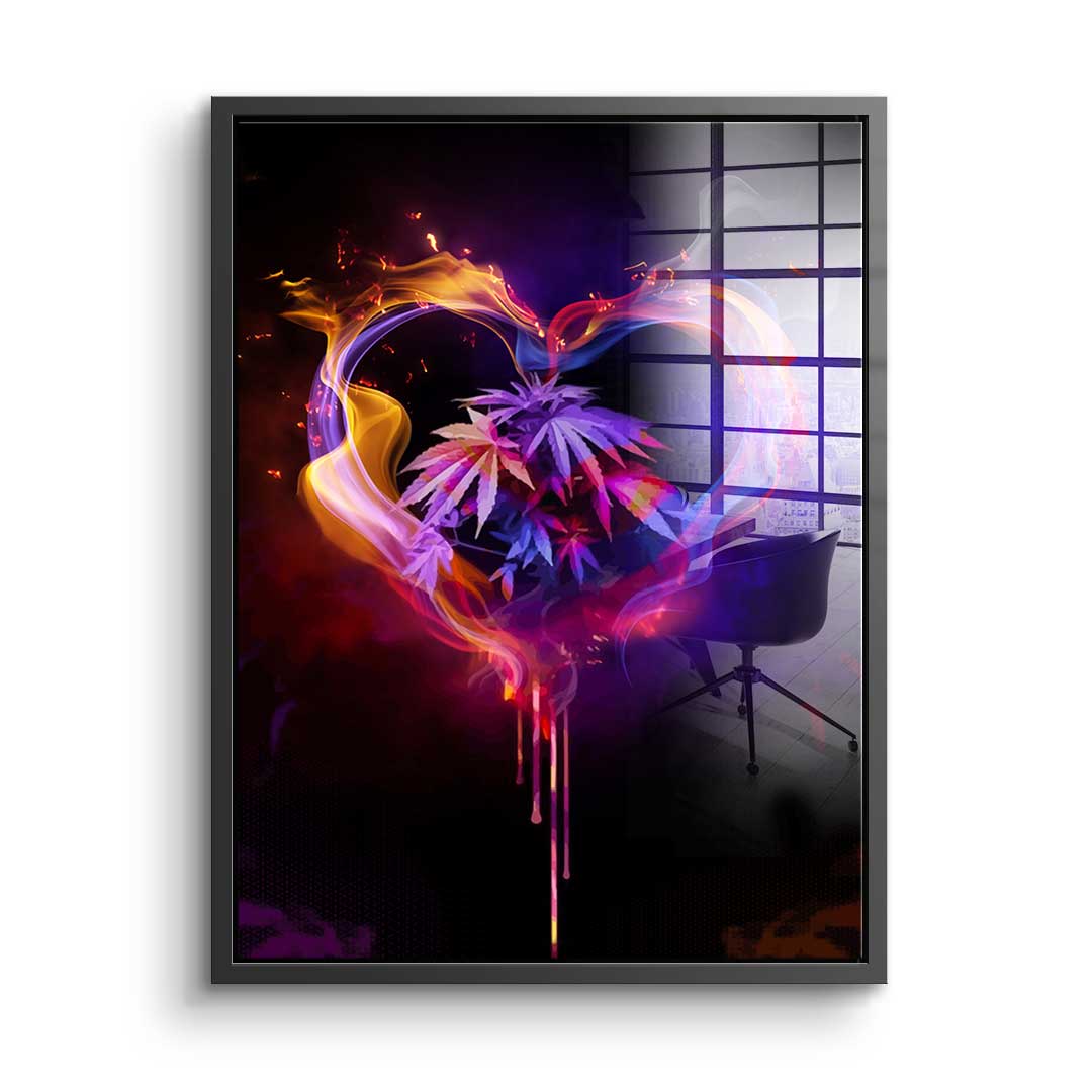 Weed Heart - Acrylglas