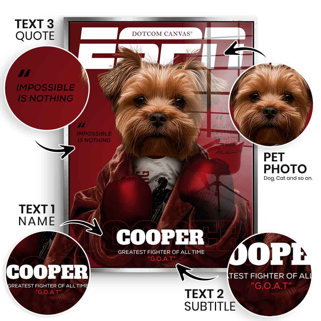 ESPN personalisierbar - Acrylglas