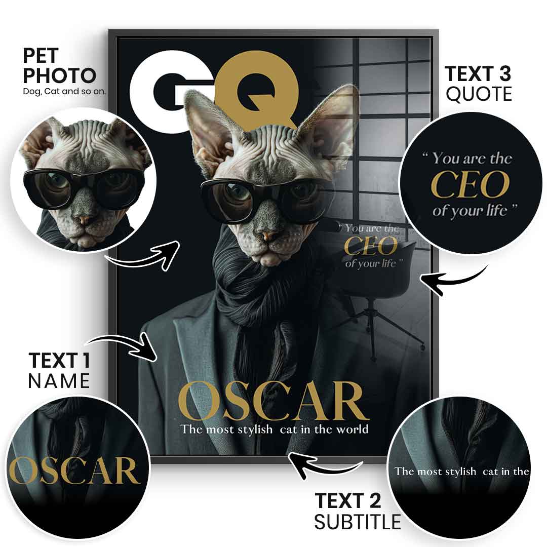GQ Personalisierbar - Acrylglas