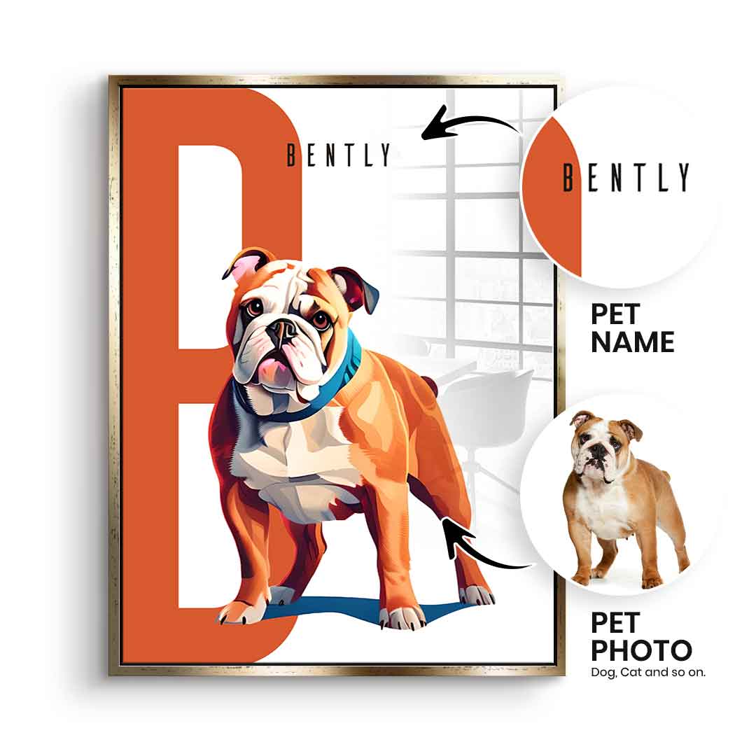 Pet Initial Personalisierbar - Acrylglas