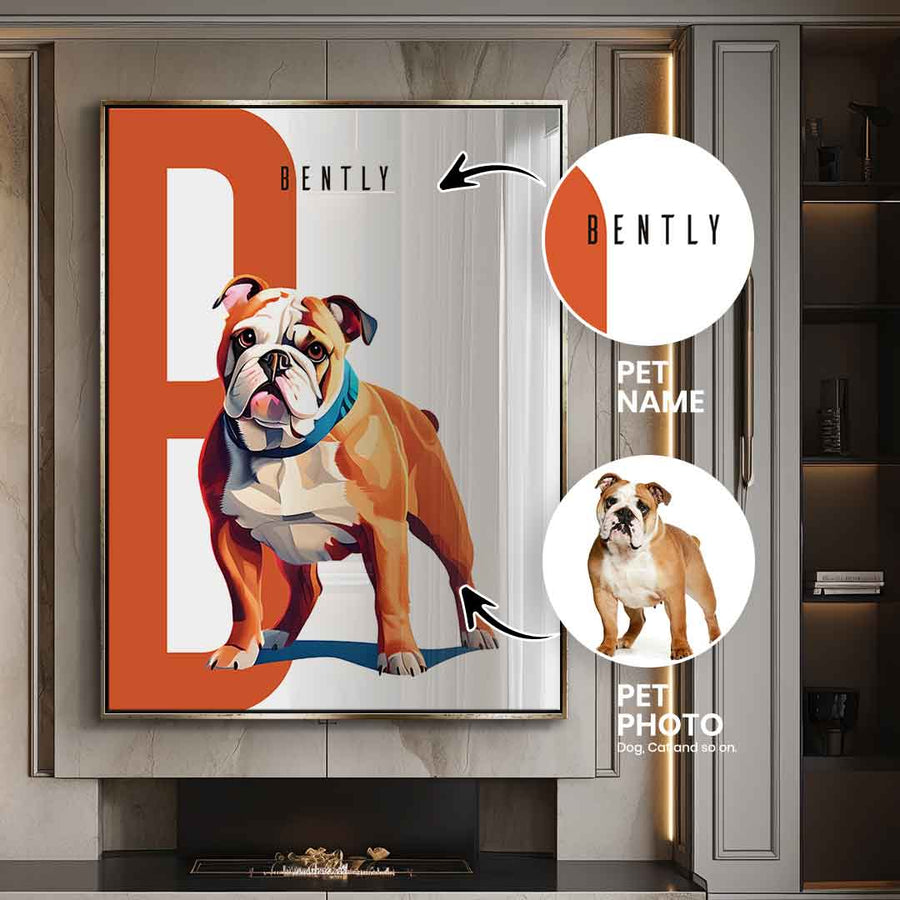 Pet Initial Personalisierbar - Acrylglas