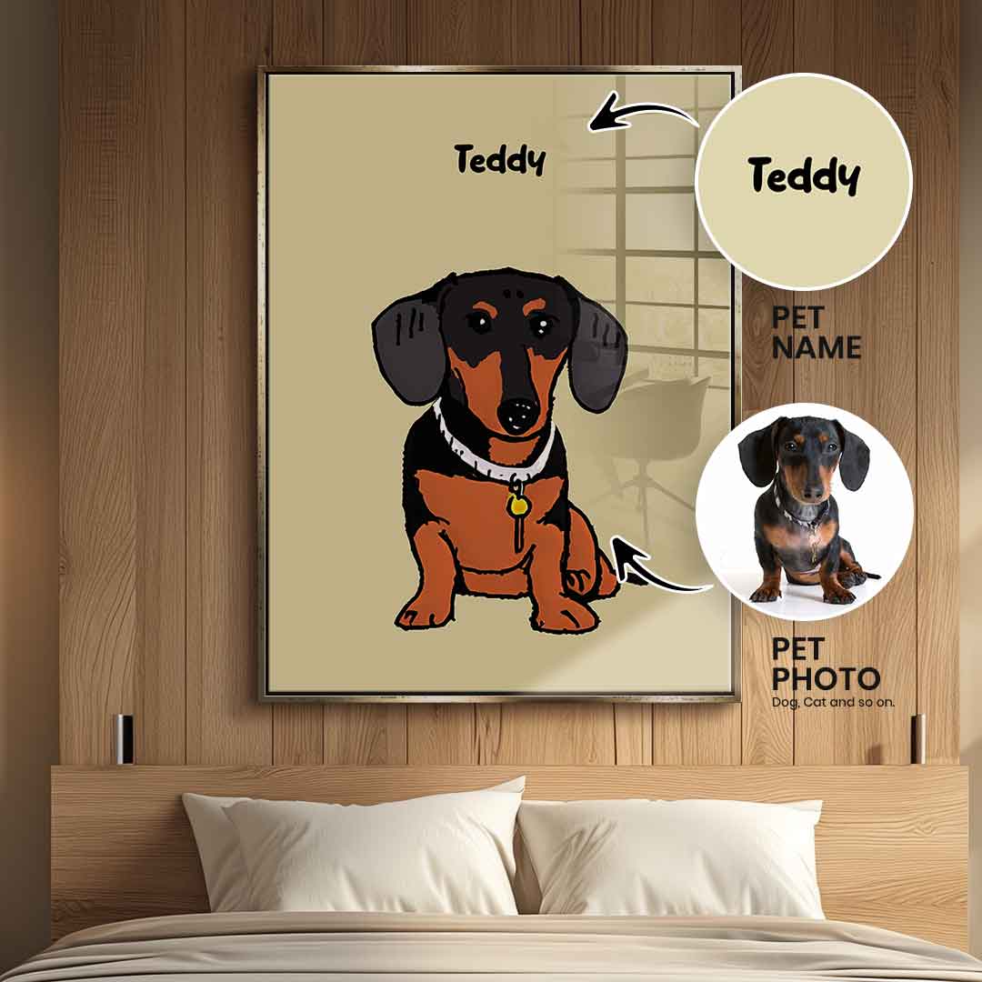 Pet Minimalistic Personalisierbar - Acrylglas