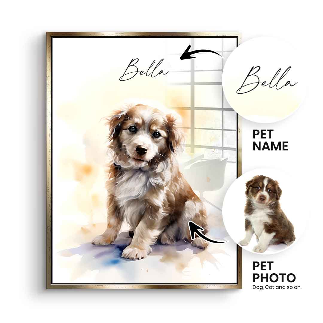 Personalized Pet Painting - Acrylic Glass