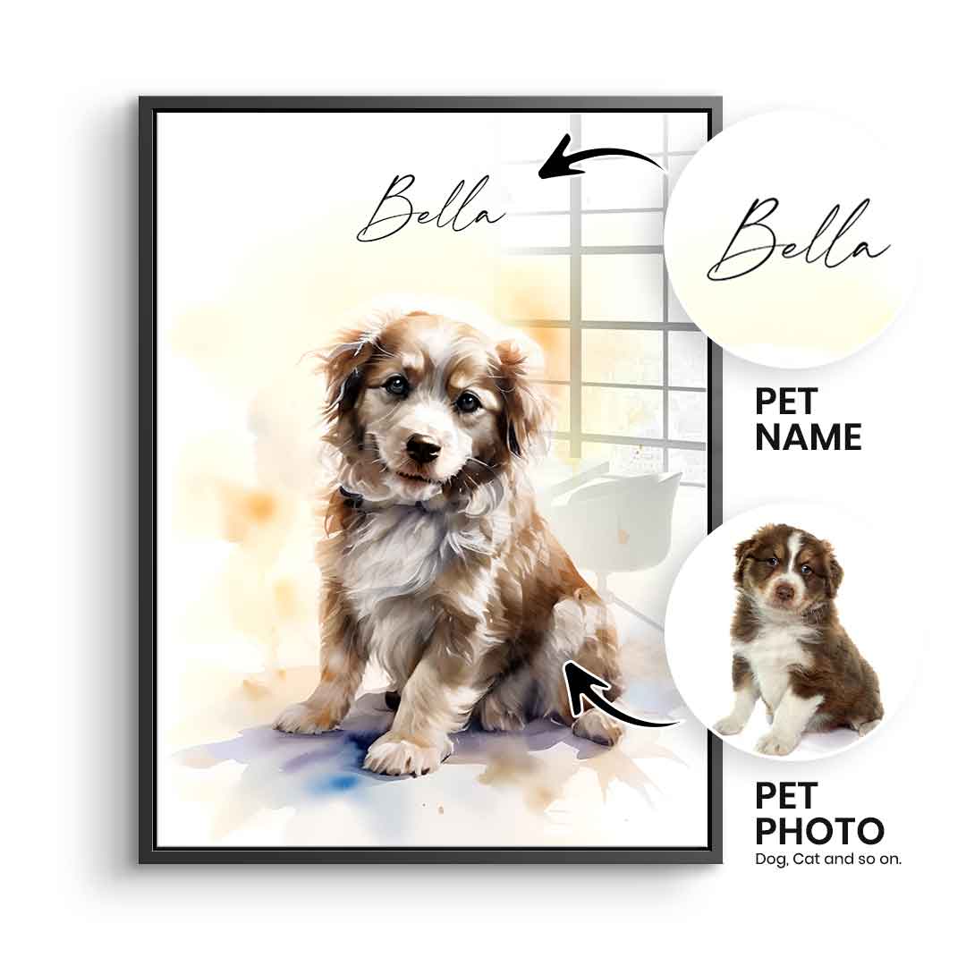Personalized Pet Painting - Acrylic Glass