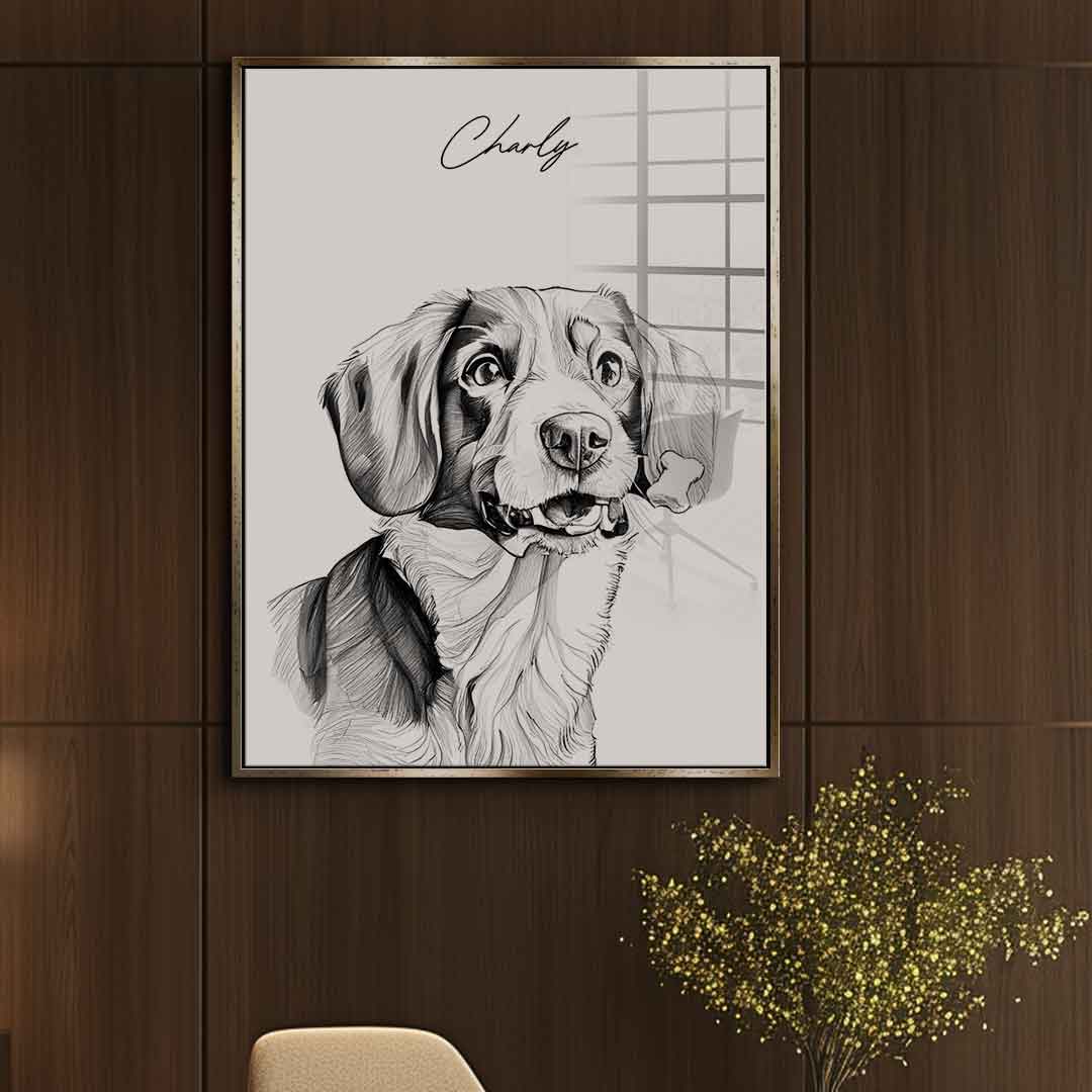 Pet Sketch Personalizable - Acrylic Glass
