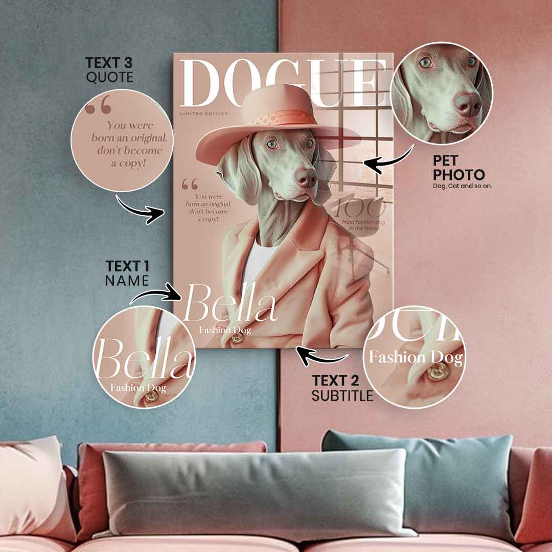 Dogue personalisierbar - Acrylglas