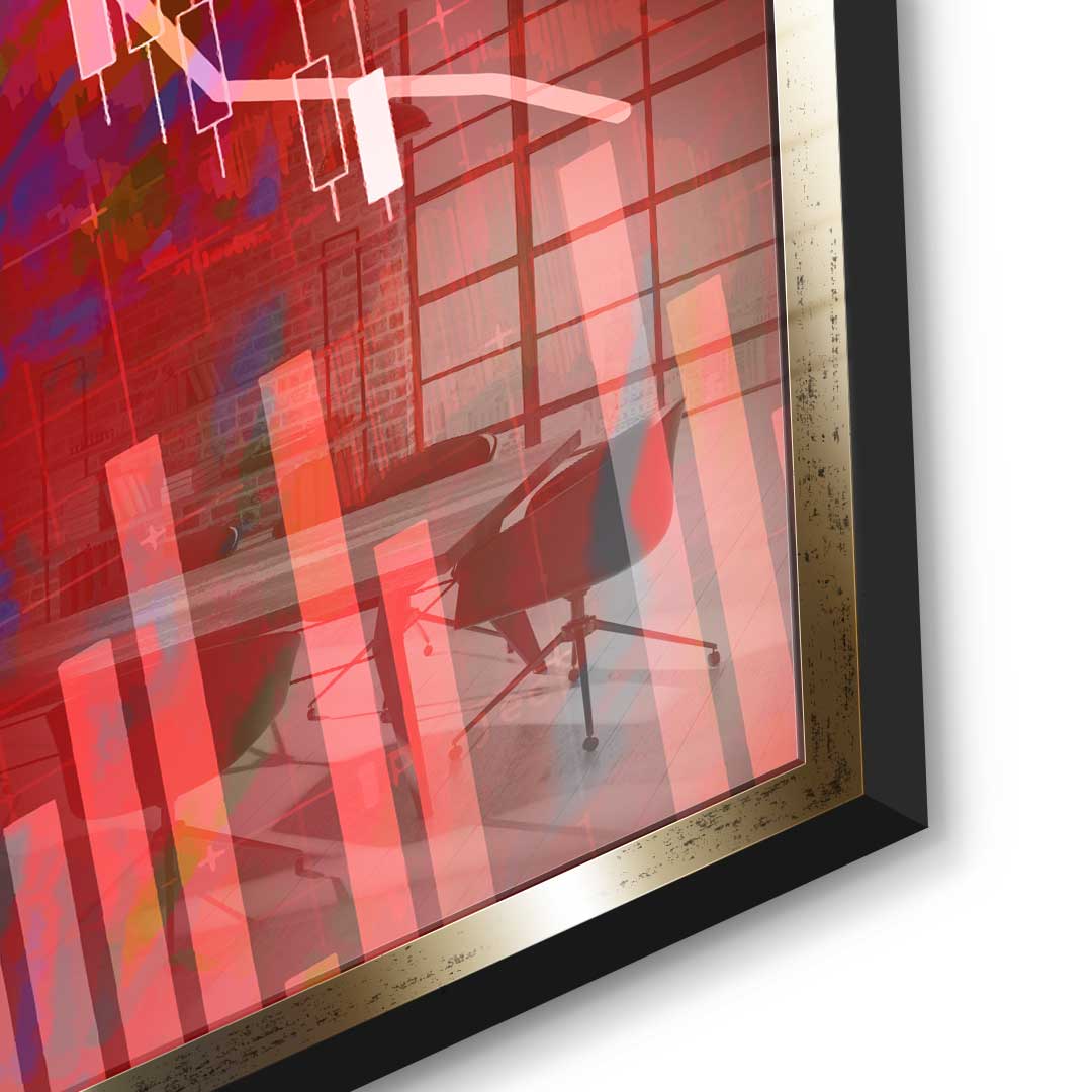 Rote Power - Acrylglas