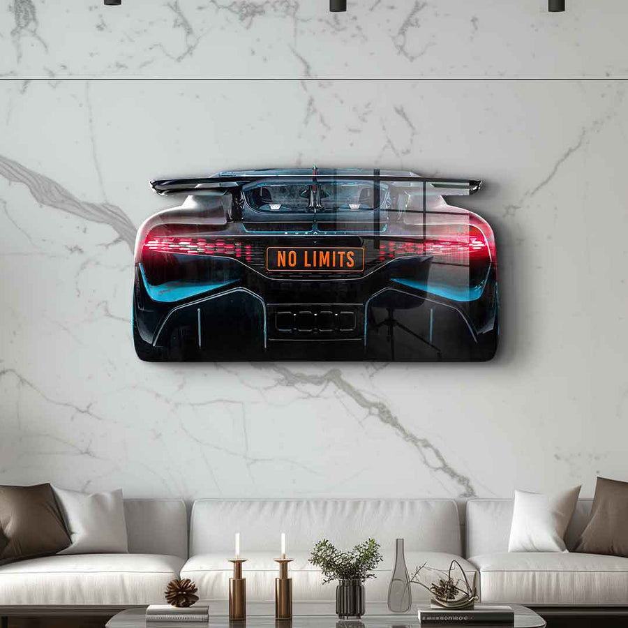 Rzeźba ścienna Bugatti Backside - szkło akrylowe