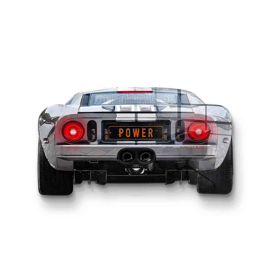 Rzeźba ścienna Ford GT Backside - szkło akrylowe