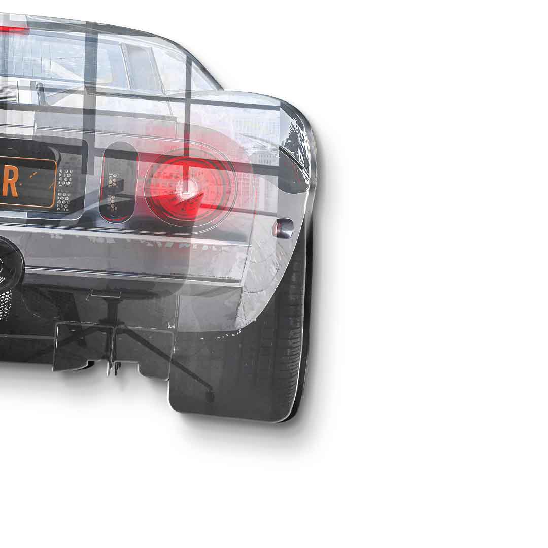 Ford GT Backside Wall Sculpture - Acrylic Glass