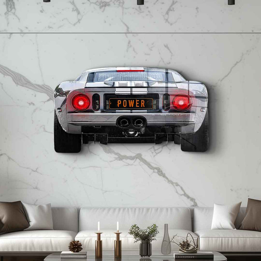 Rzeźba ścienna Ford GT Backside - szkło akrylowe