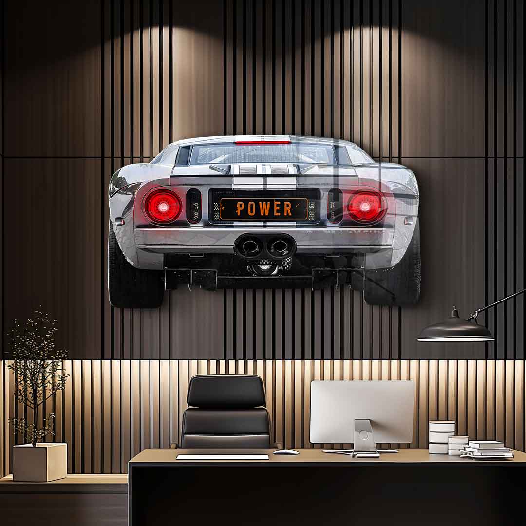 Ford GT Backside Wall Sculpture - Acrylic Glass